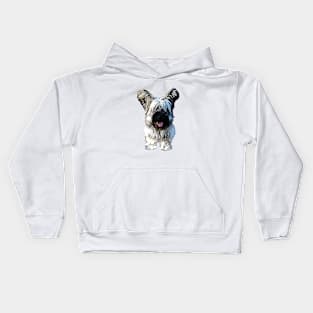 Skye Terrier Cute Dog Kids Hoodie